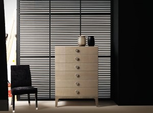 Mplace - Bedroom - 6 drawer Tall Boy Dresser and chair