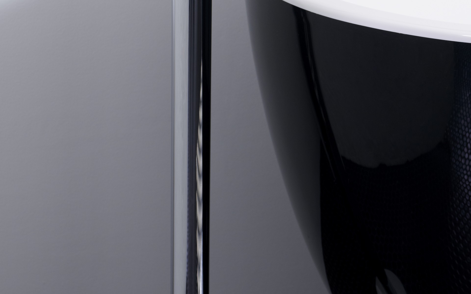 Milli Axon Floor Mounted Bath Mixer in black and chrome (in situ) $1,999