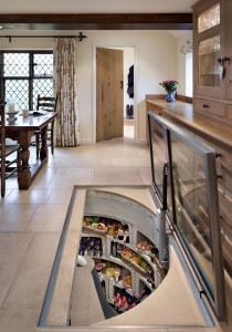Larder - Original Spiral Cellar with rectangular glass trap door (5)