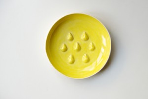 Handmade Ceramic Soap Dish in Yellow etsy